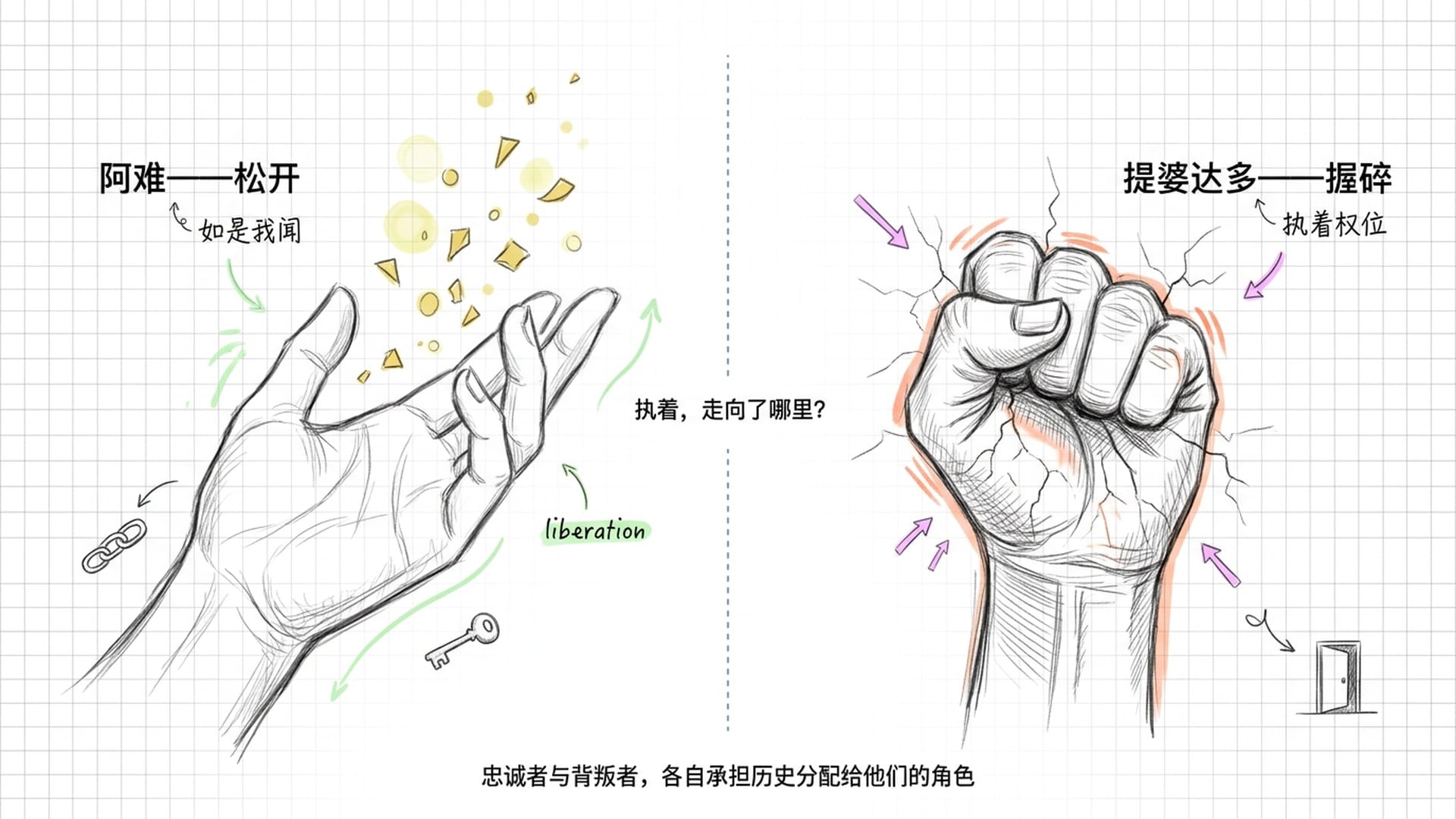 阿难与提婆达多的最终对照