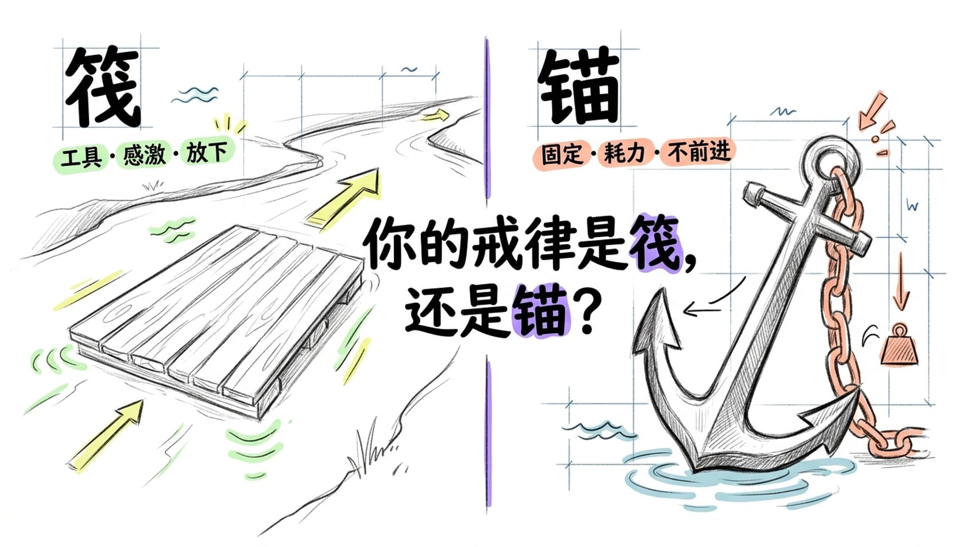 筏与锚:两种持戒方式的对比