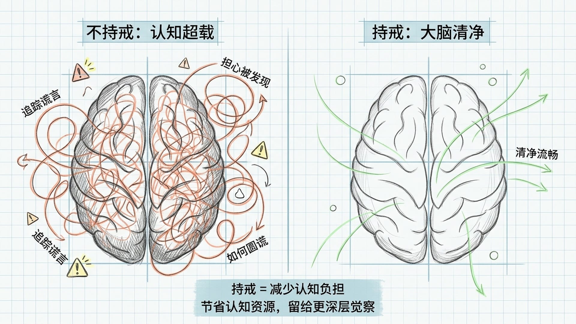 持戒减少认知负担,走向清澈