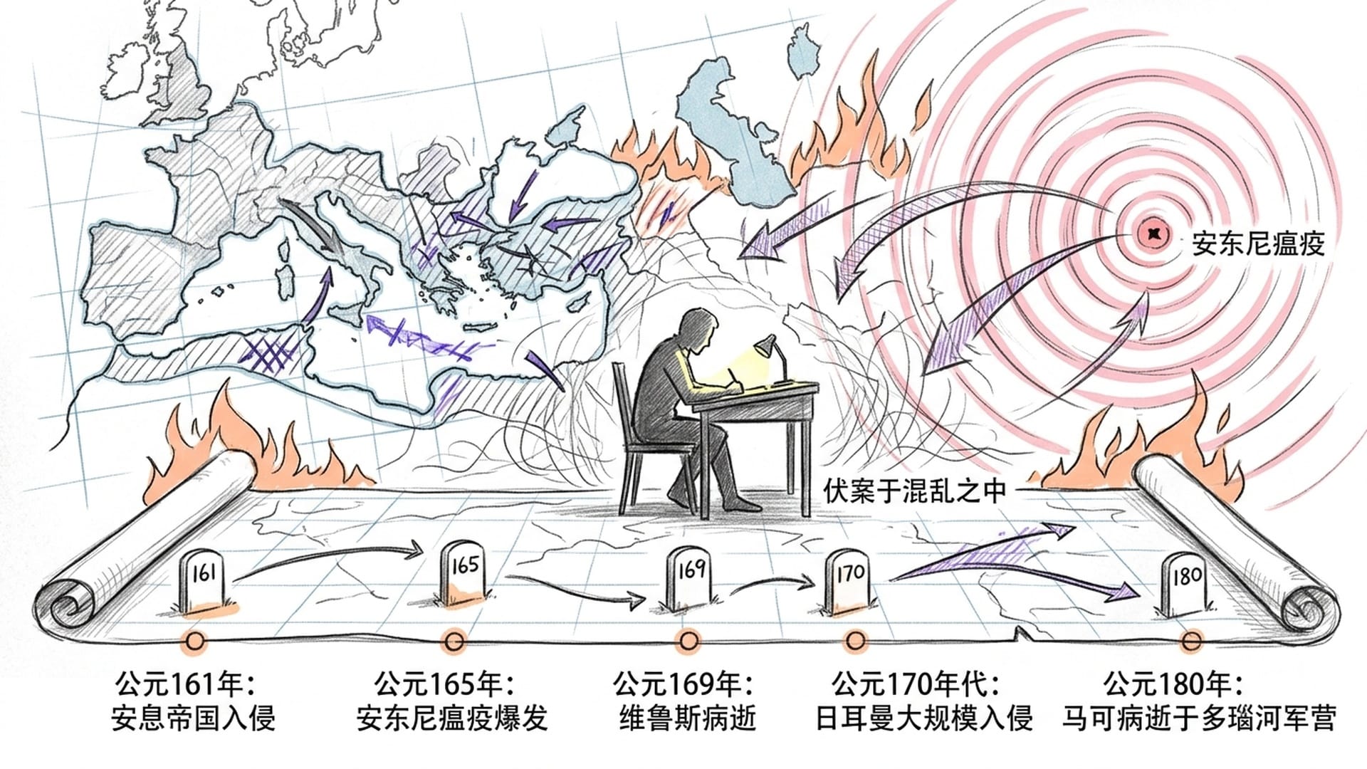 战争与瘟疫交织的时间线