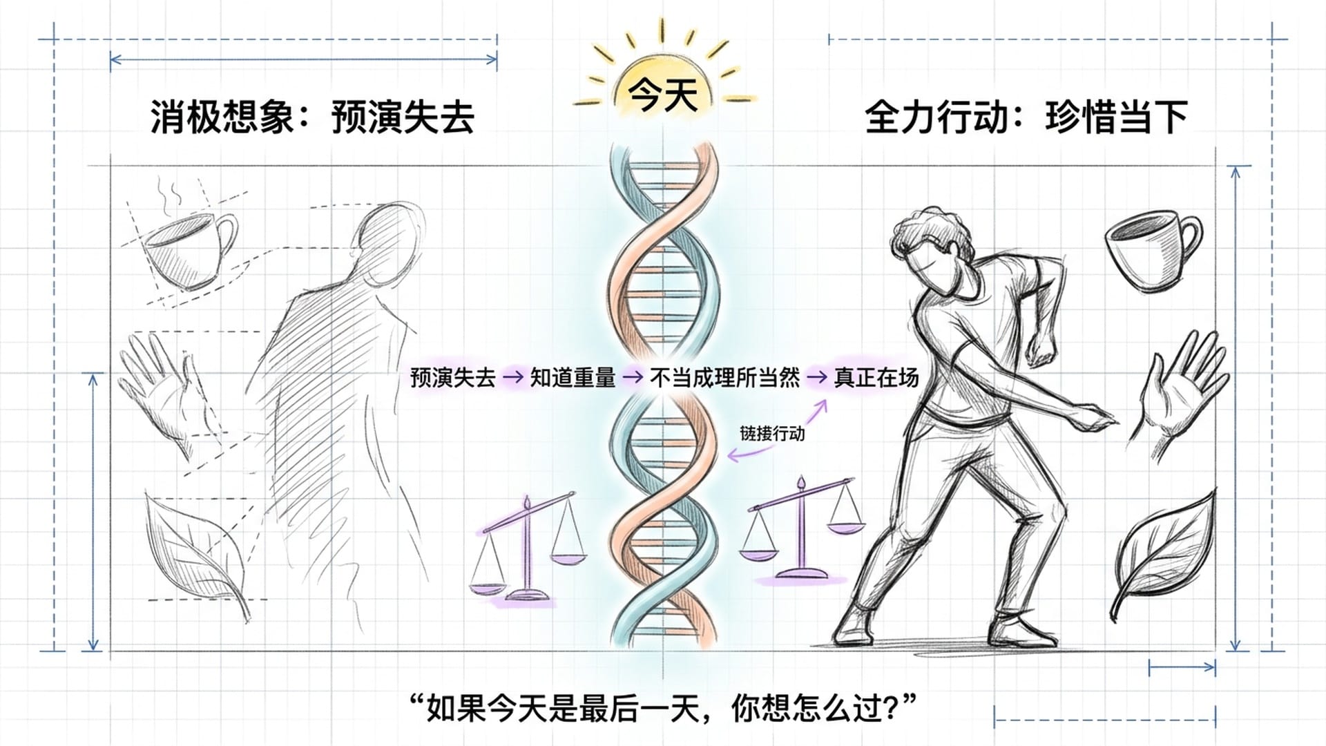 消极想象与全力行动的双螺旋结构