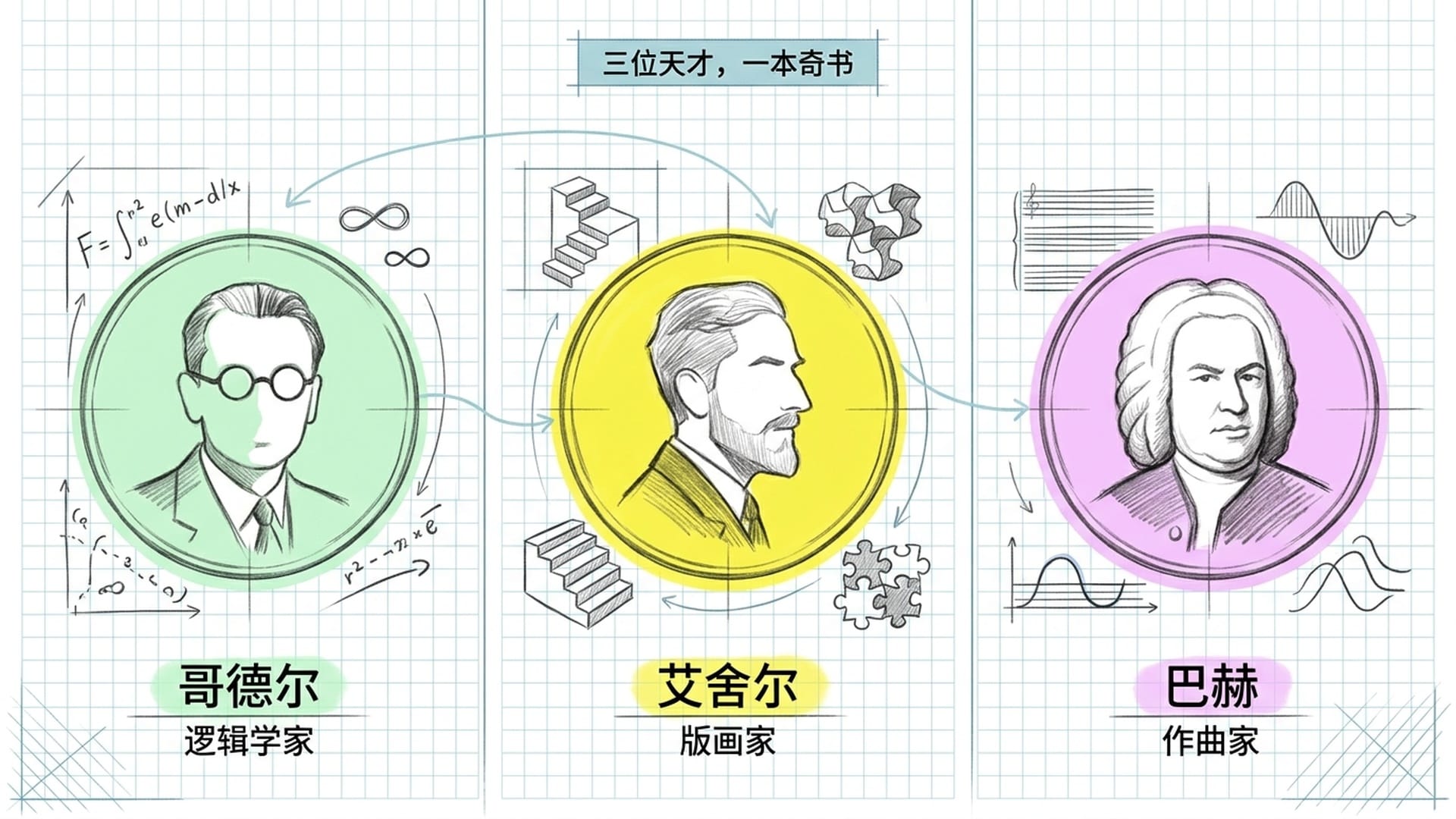 三位主角：哥德尔、艾舍尔、巴赫