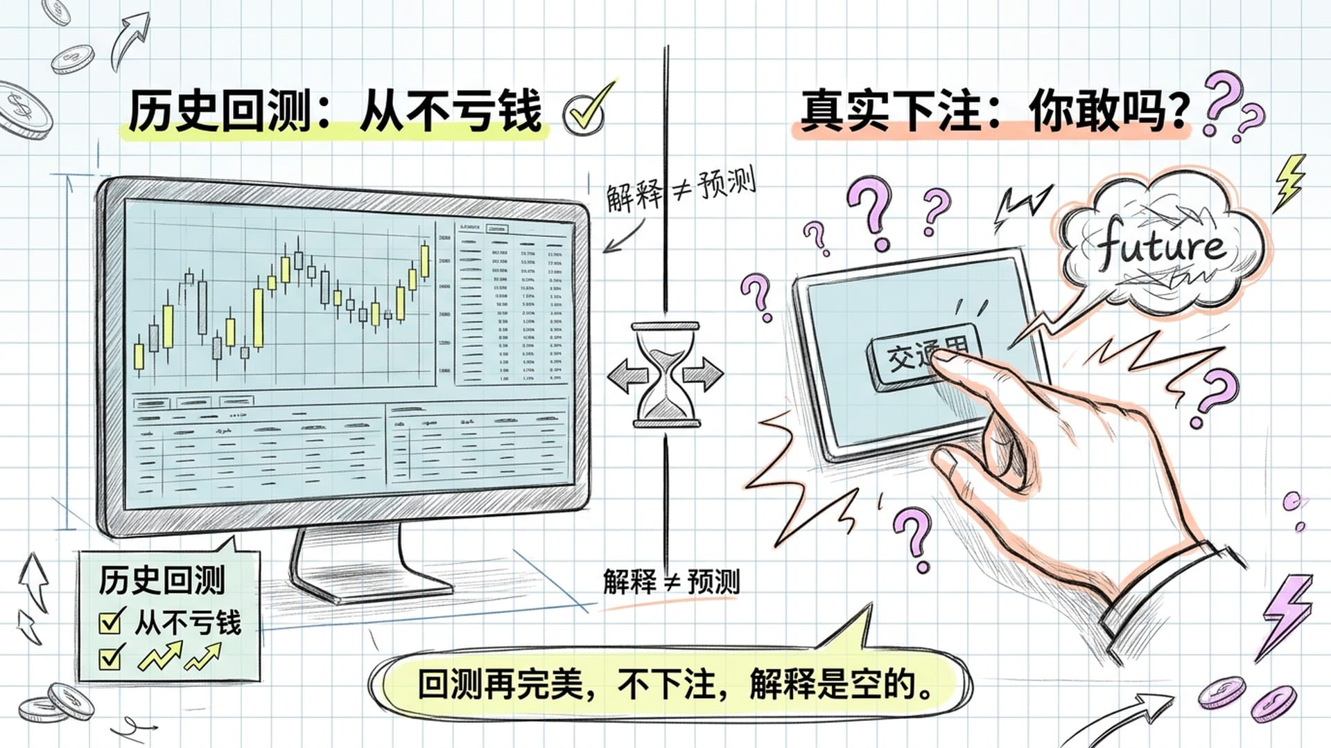 量化交易：只解释不下注等于零
