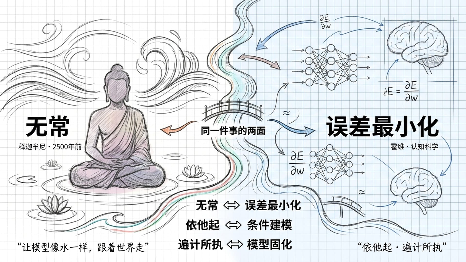 佛学无常与认知科学误差最小化的跨时空对话