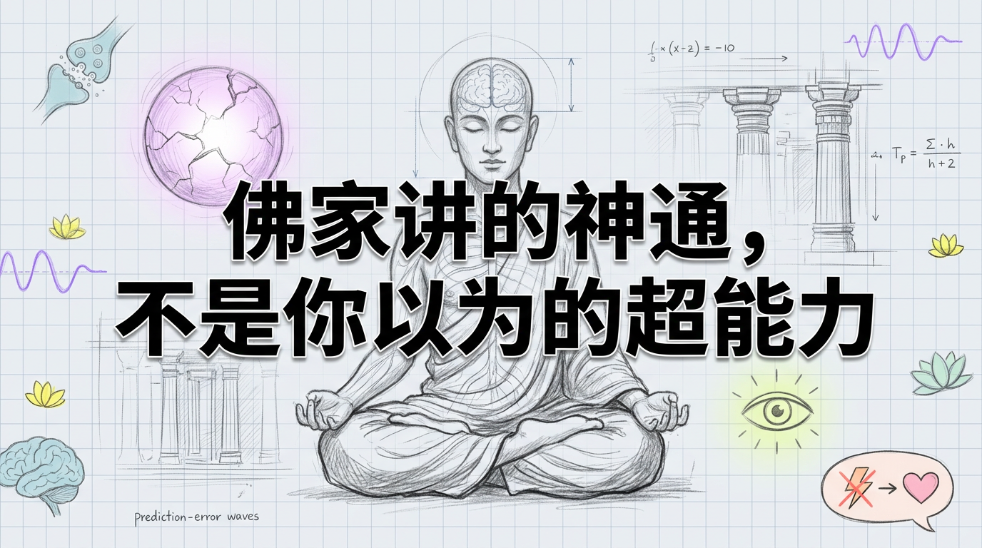 佛家六种神通的真相:唯一属于佛法的超能力,竟是最不像超能力的那个