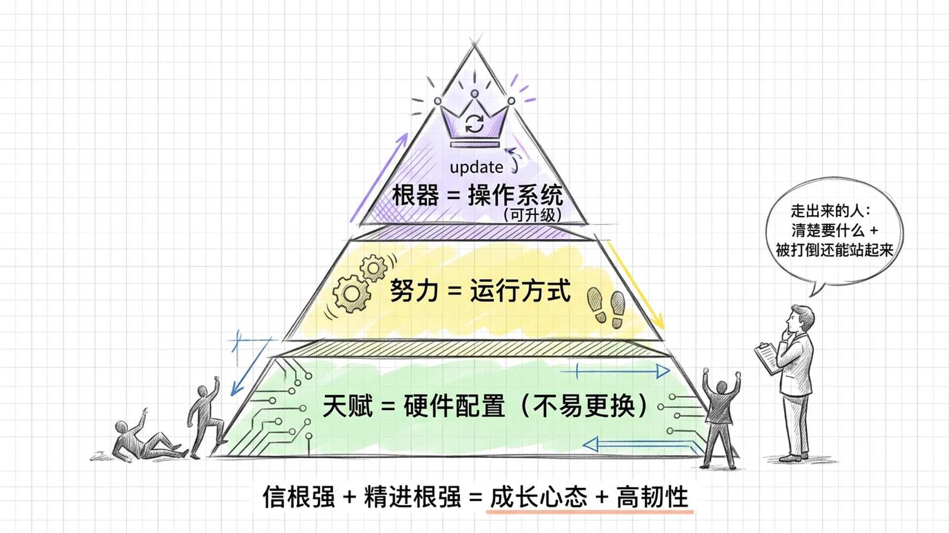 三层架构：硬件、运行、操作系统