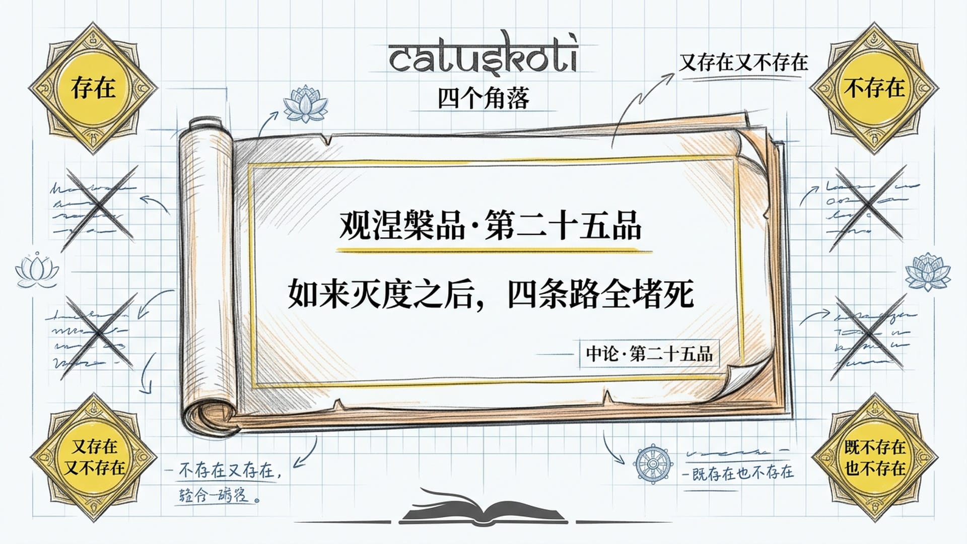 四句否定出处·观涅槃品