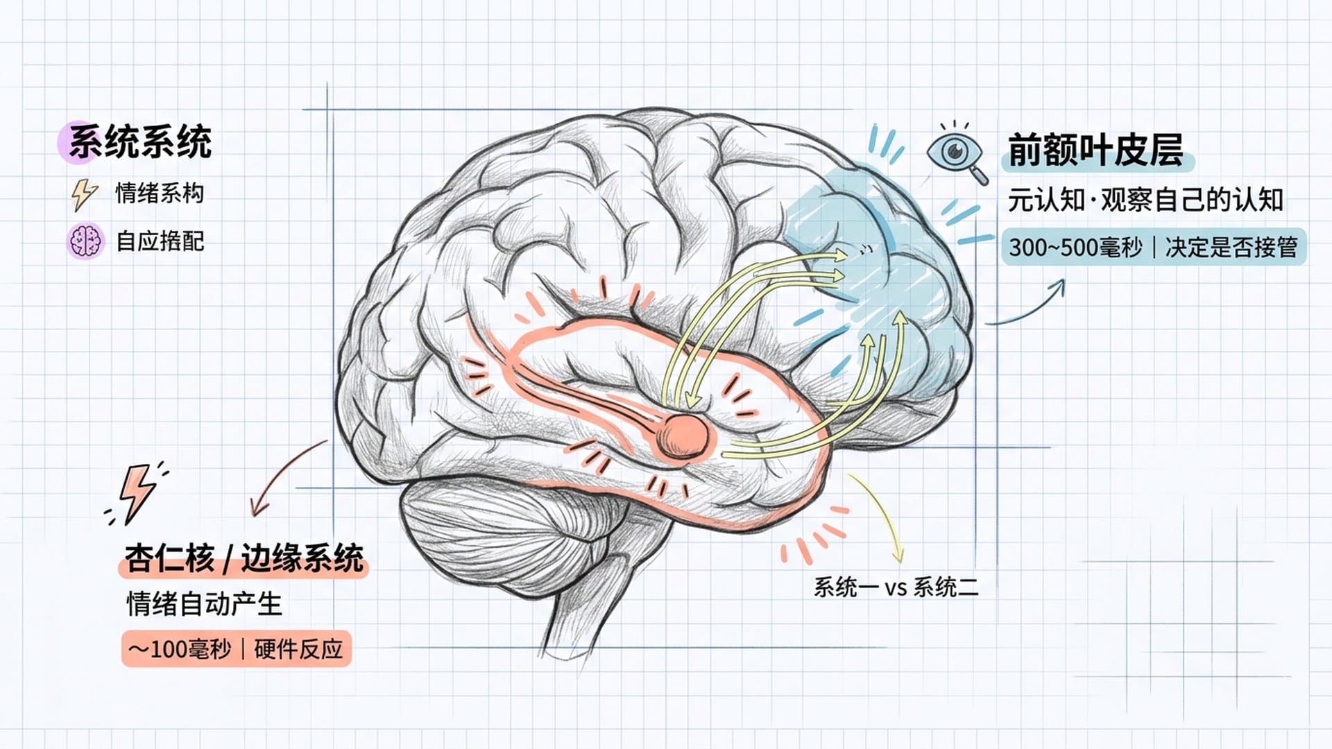 大脑双系统：杏仁核与前额叶