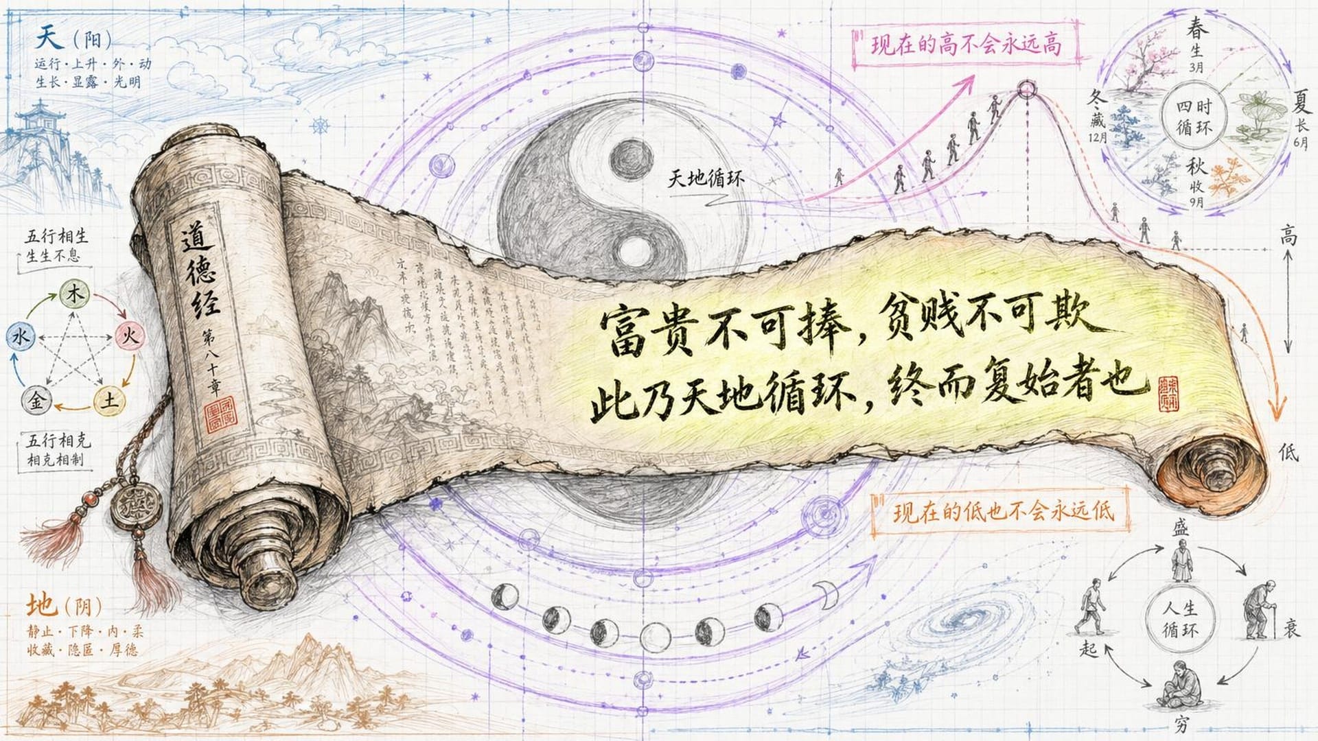 文章结尾：天地循环，终而复始