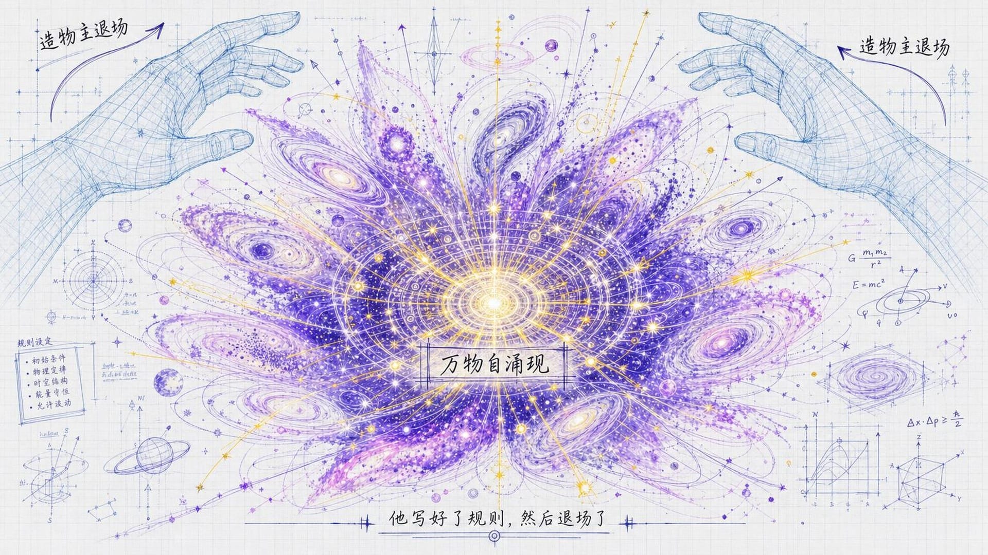 造物主放手，宇宙如莲花般绽放