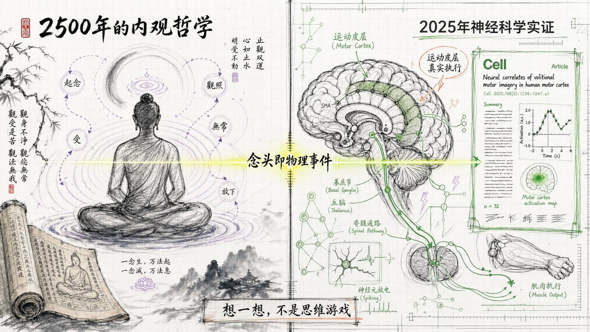 佛学'起心动念'与神经科学的交汇