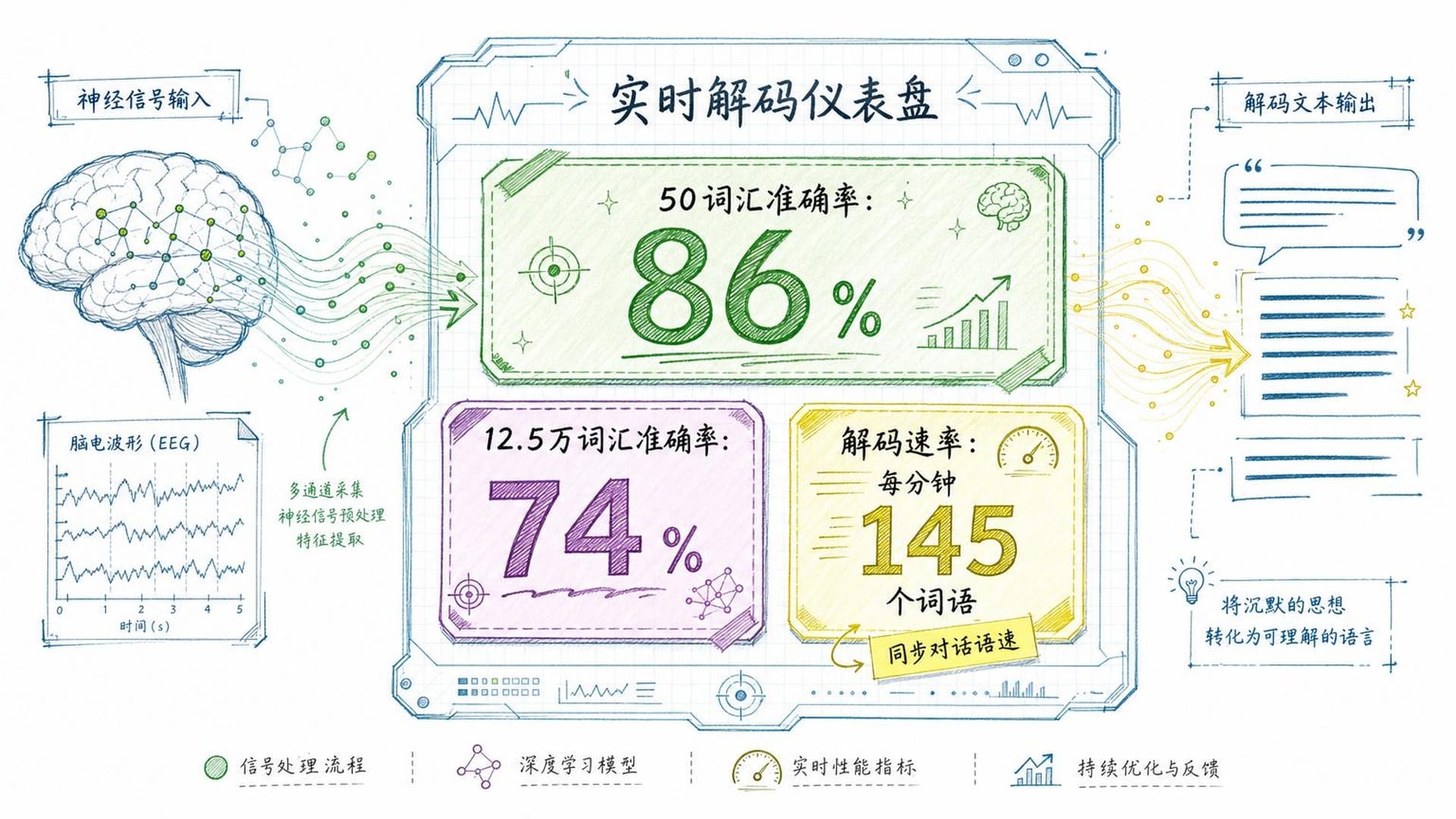 脑波实时解码数据仪表盘