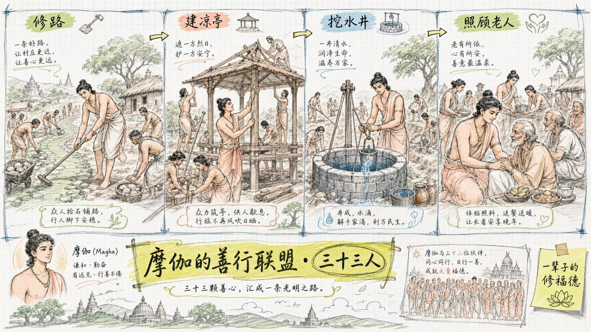 摩伽与三十三人的善行联盟