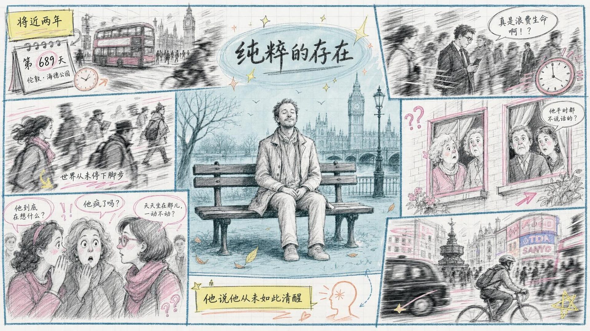 托利在公园长椅上的两年