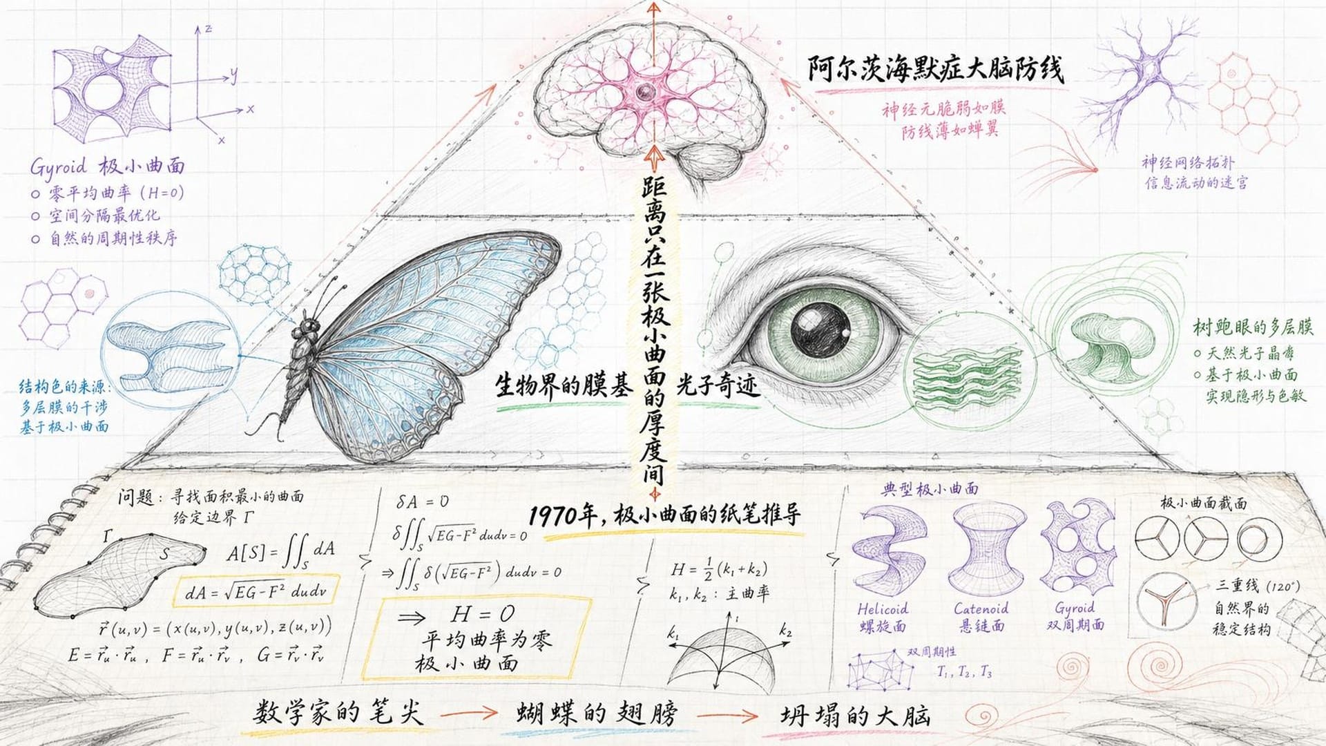 从数学推导到生物奇迹的三层汇聚