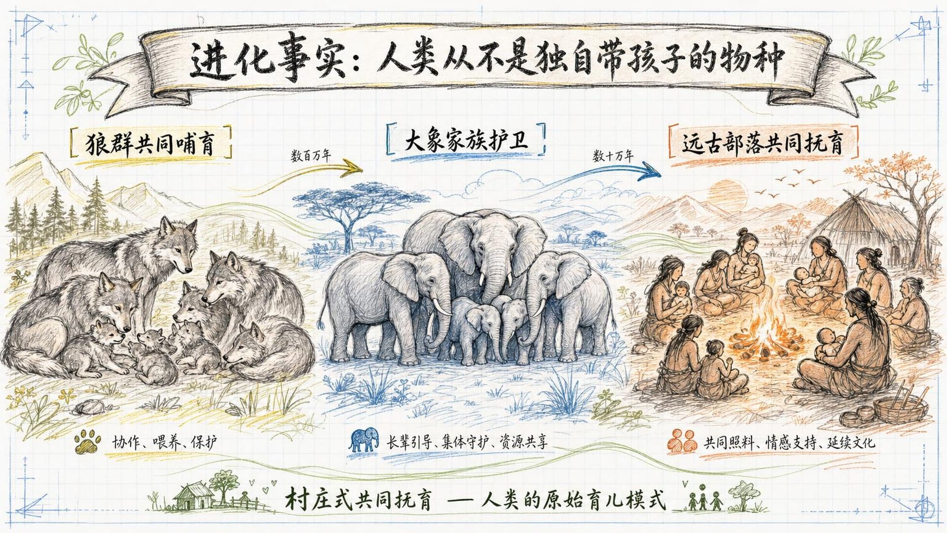 进化史上的村庄式共同抚育