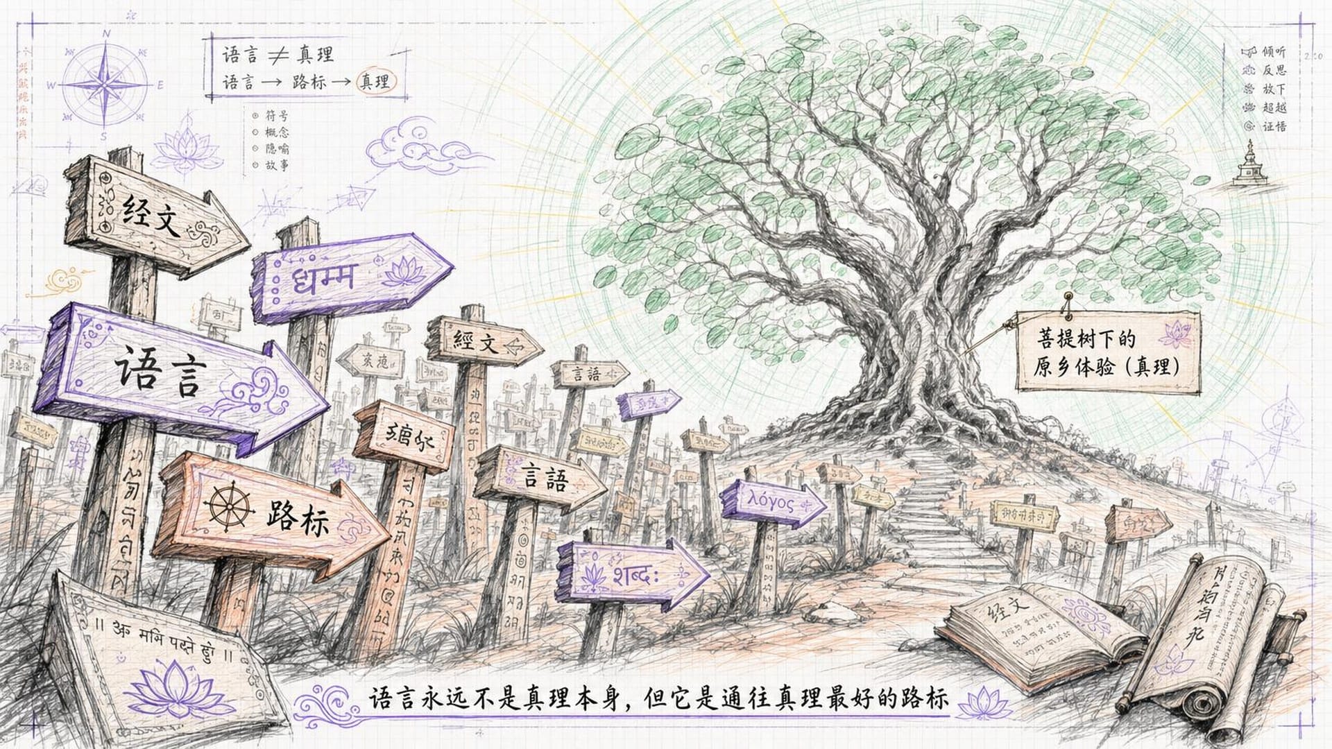 语言是通往菩提树的路标