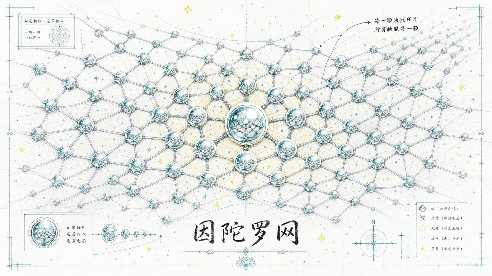 因陀罗网——每一颗宝珠映照所有宝珠