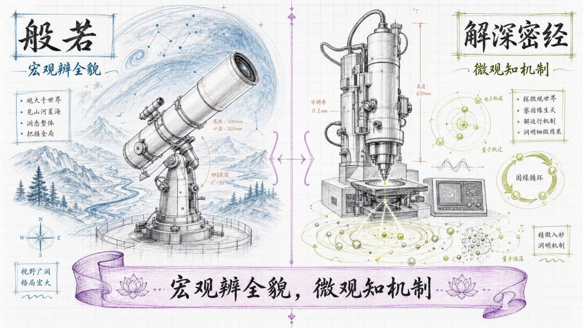 般若是望远镜，解深密经是显微镜