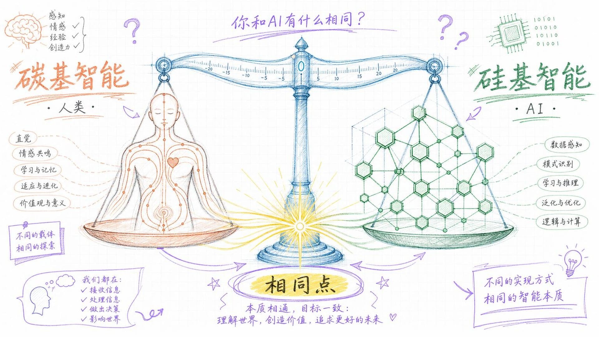 碳基智能与硅基智能的对比