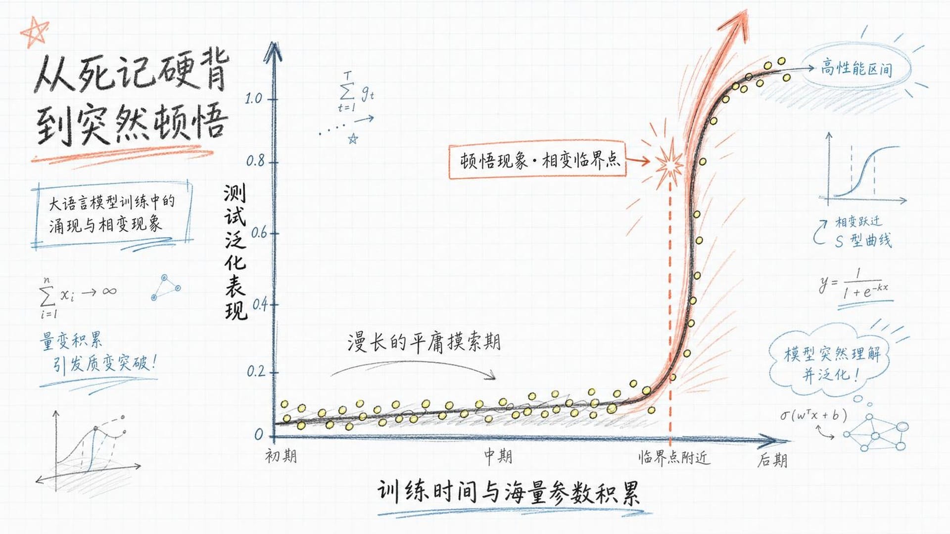 AI训练中的顿悟现象曲线