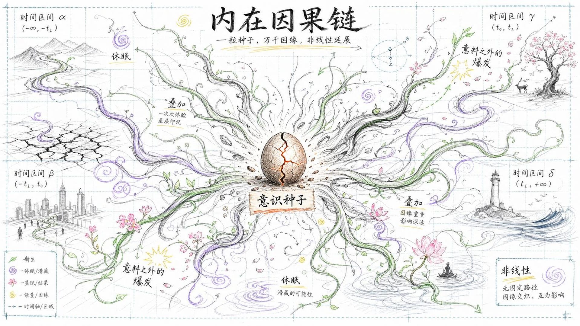 意识种子的非线性爆发