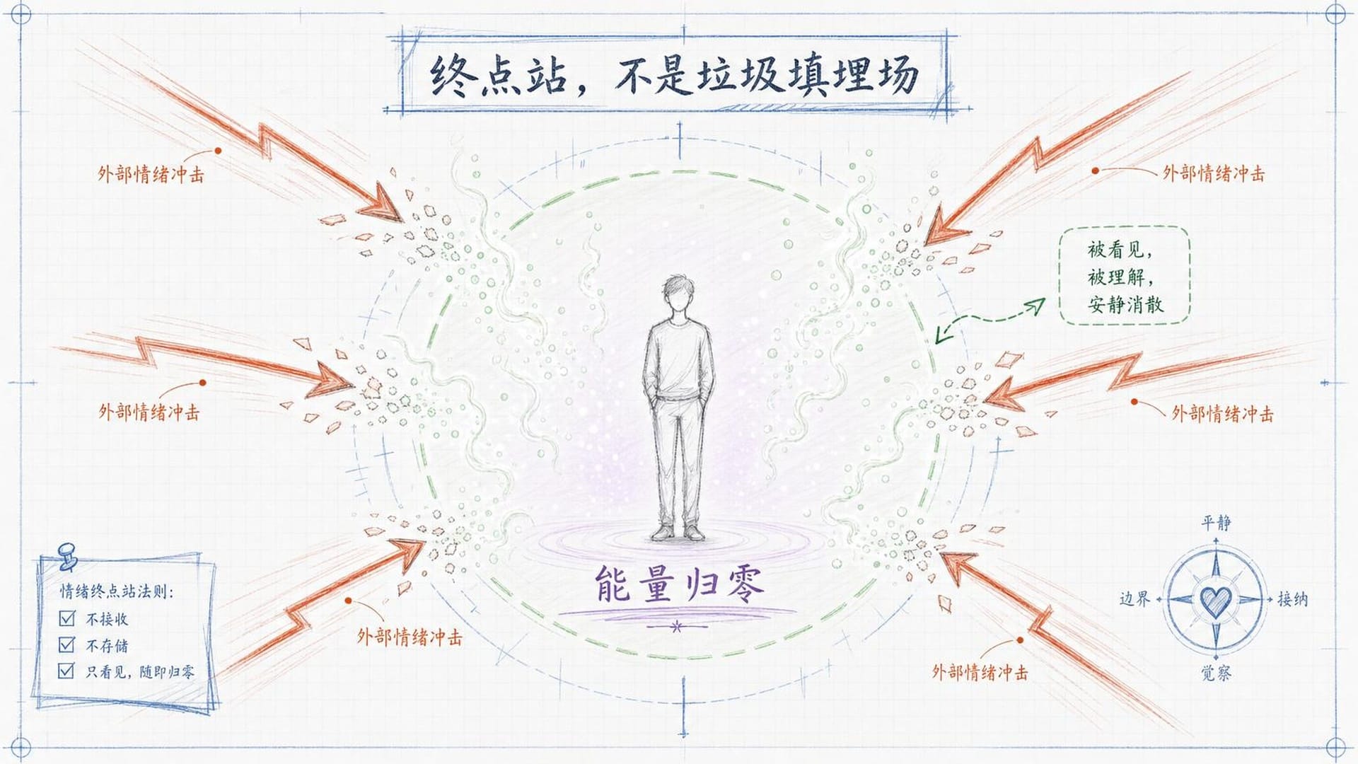 真正的终点站，让情绪穿透而过，不留残余