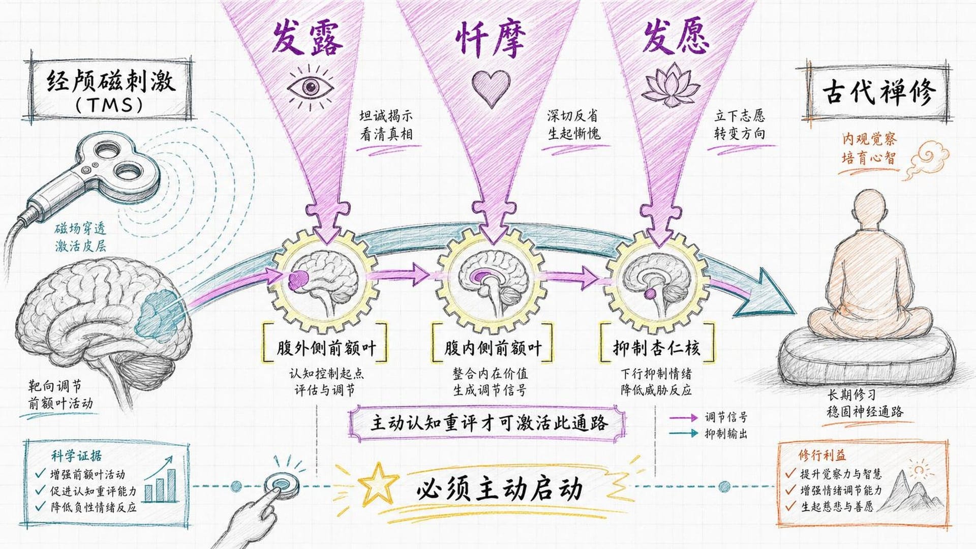 忏悔的三个步骤如何嵌入认知重评的神经通路