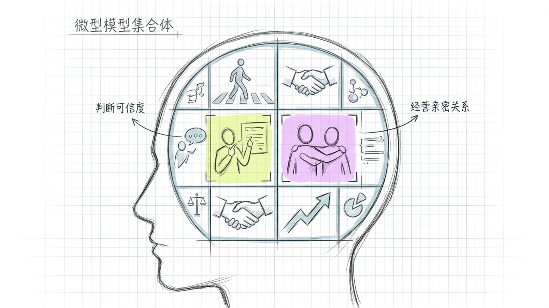 大脑内部的模型集合体
