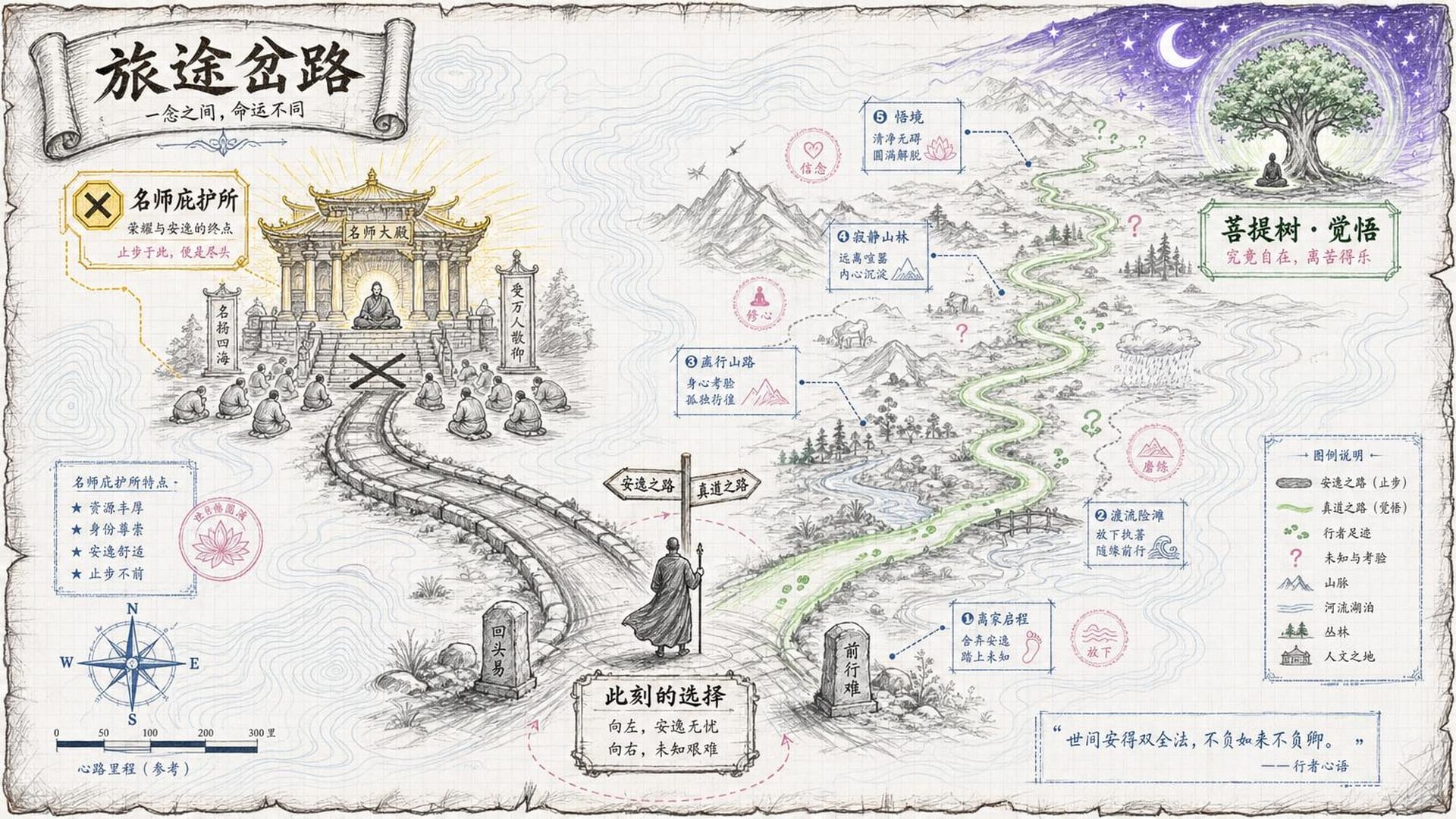 佛陀的岔路口抉择