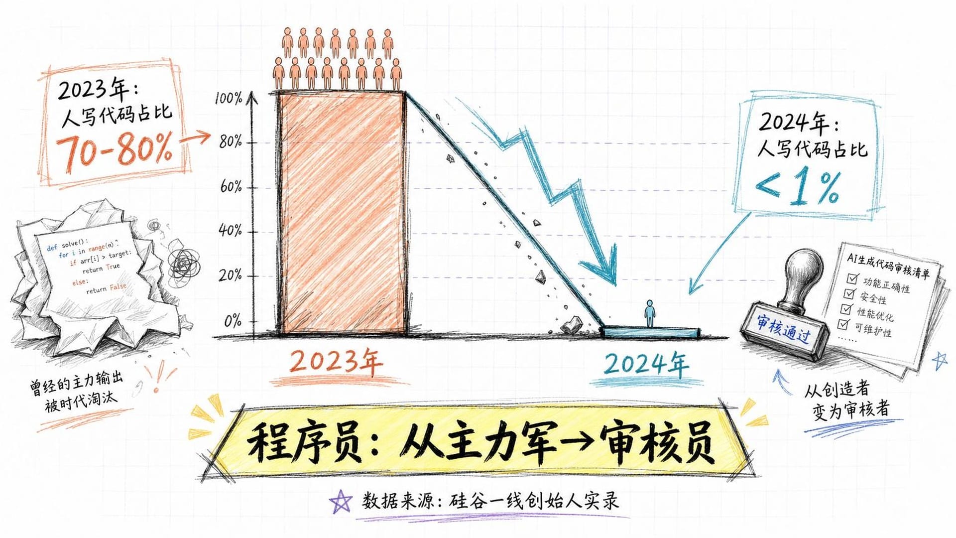 硅谷代码比例断崖下跌