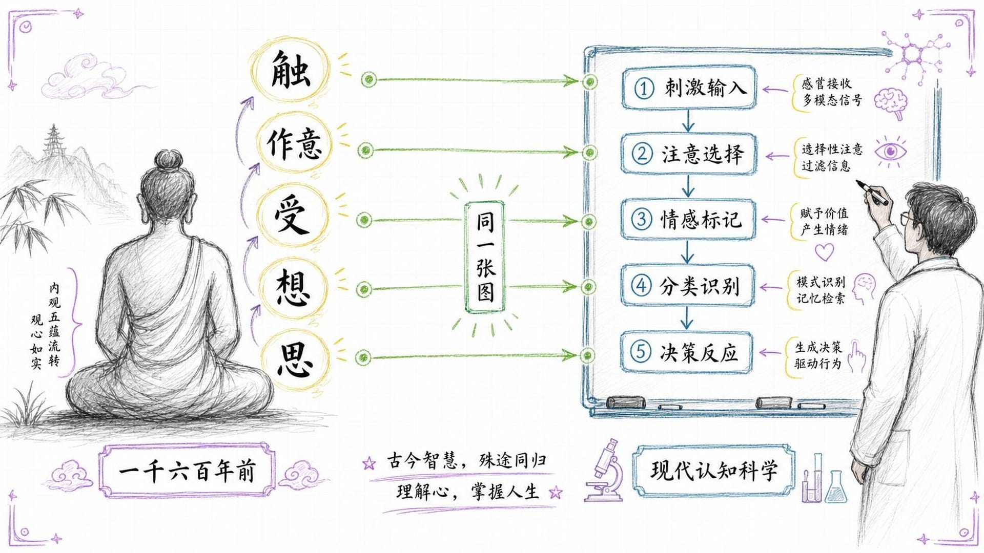 古今认知科学对比
