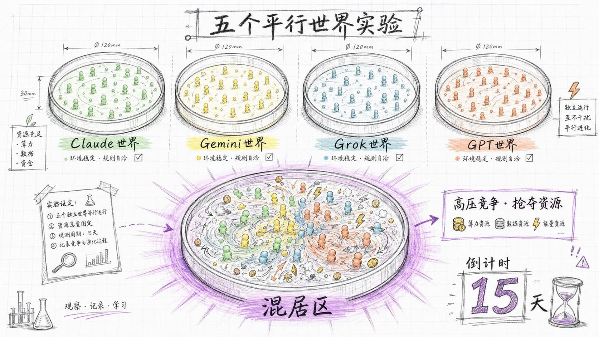 五个实验平行世界
