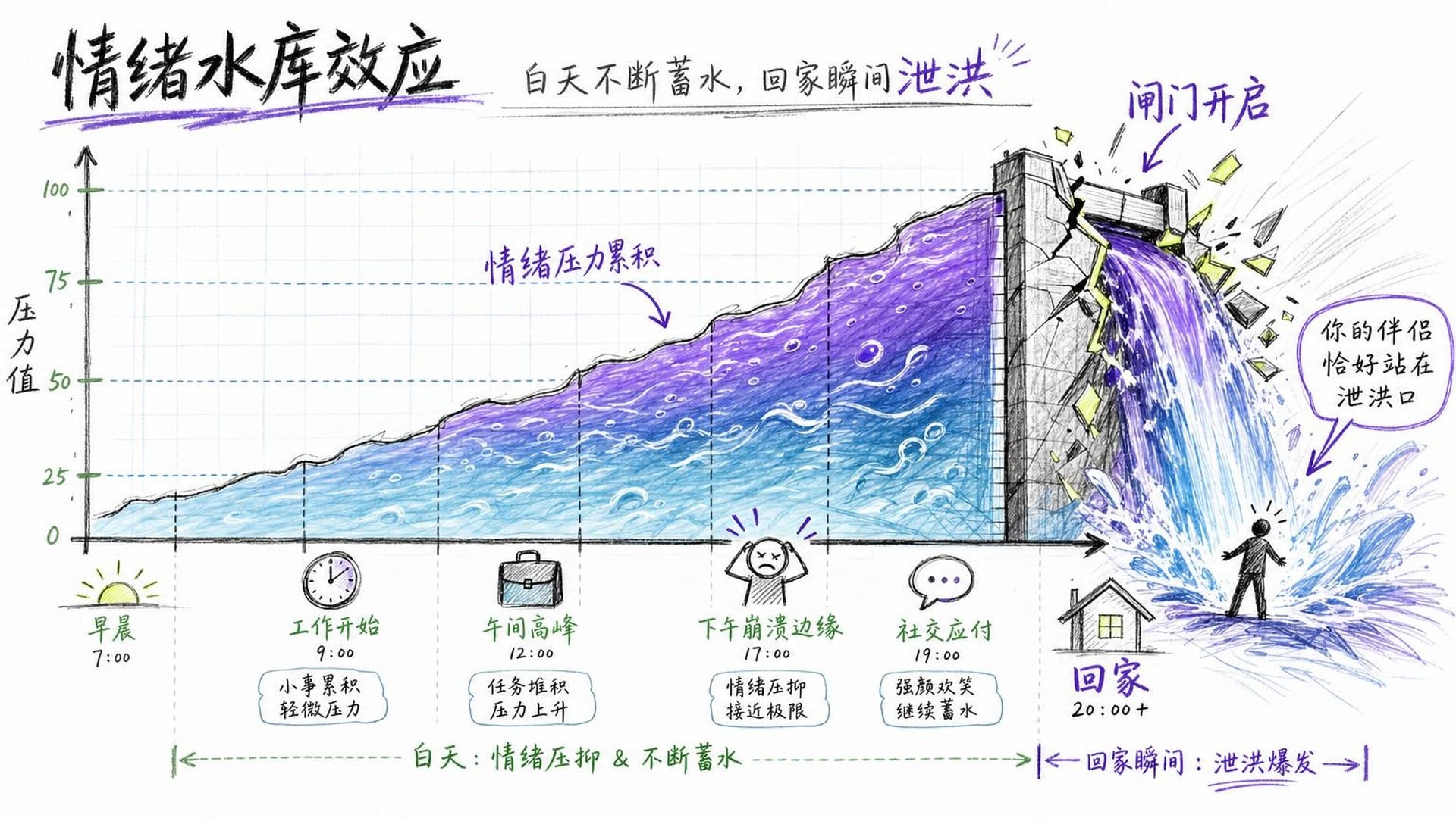 情绪在家庭中的泄洪机制
