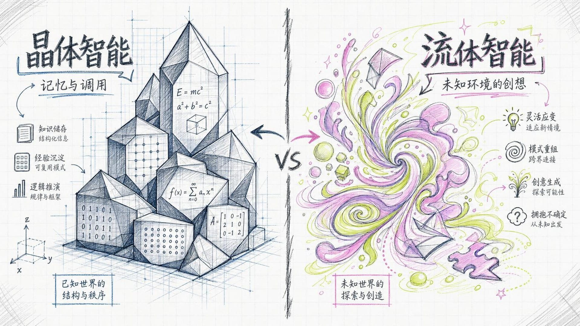 晶体智能与流体智能的对比