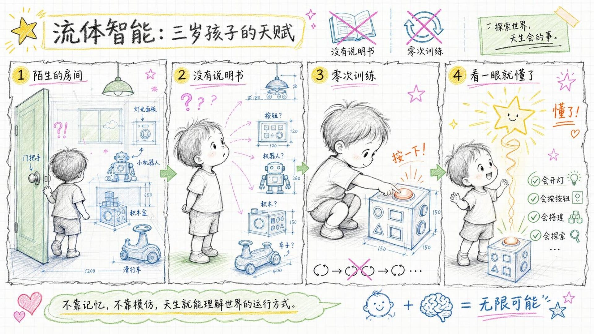 三岁孩子的天然流体智能