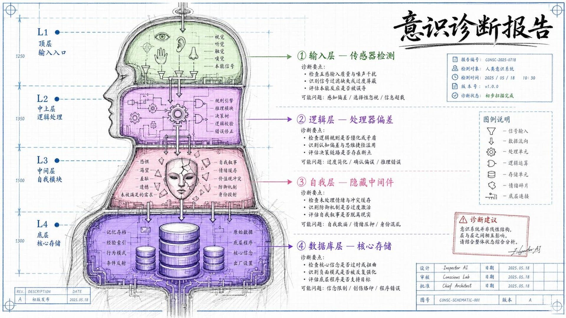 意识系统的完整诊断路线