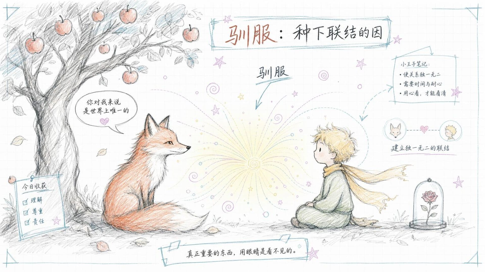 狐狸与小王子之间的能量交互