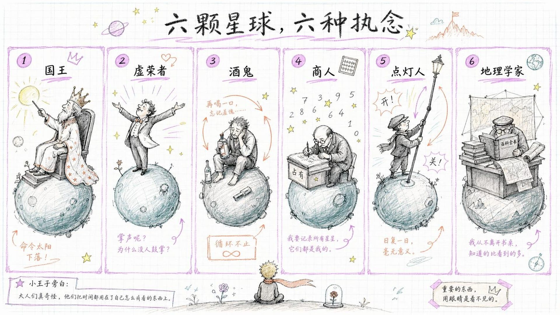 六颗星球上的六种执着