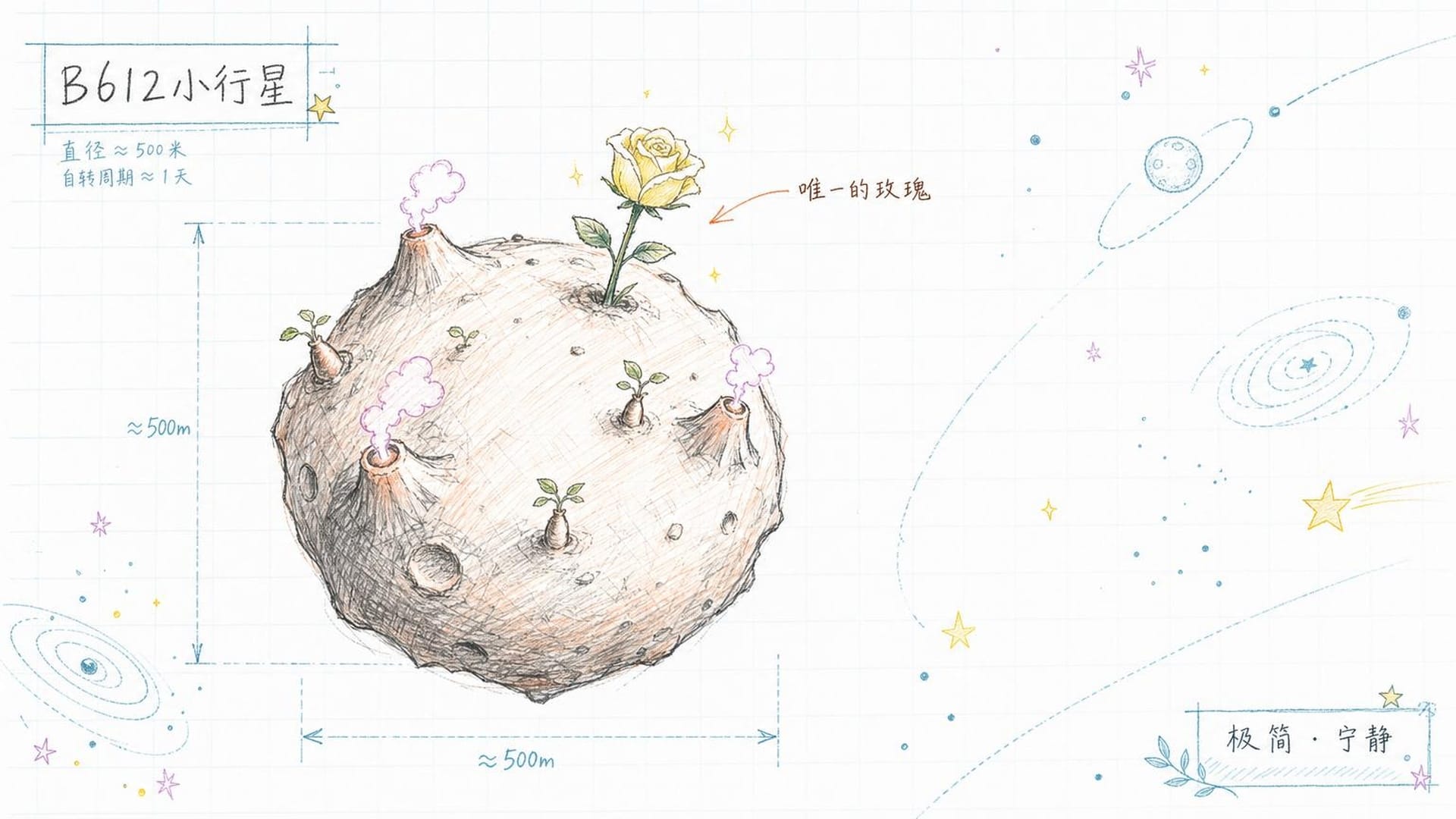 B612小行星，宇宙中的极简世界