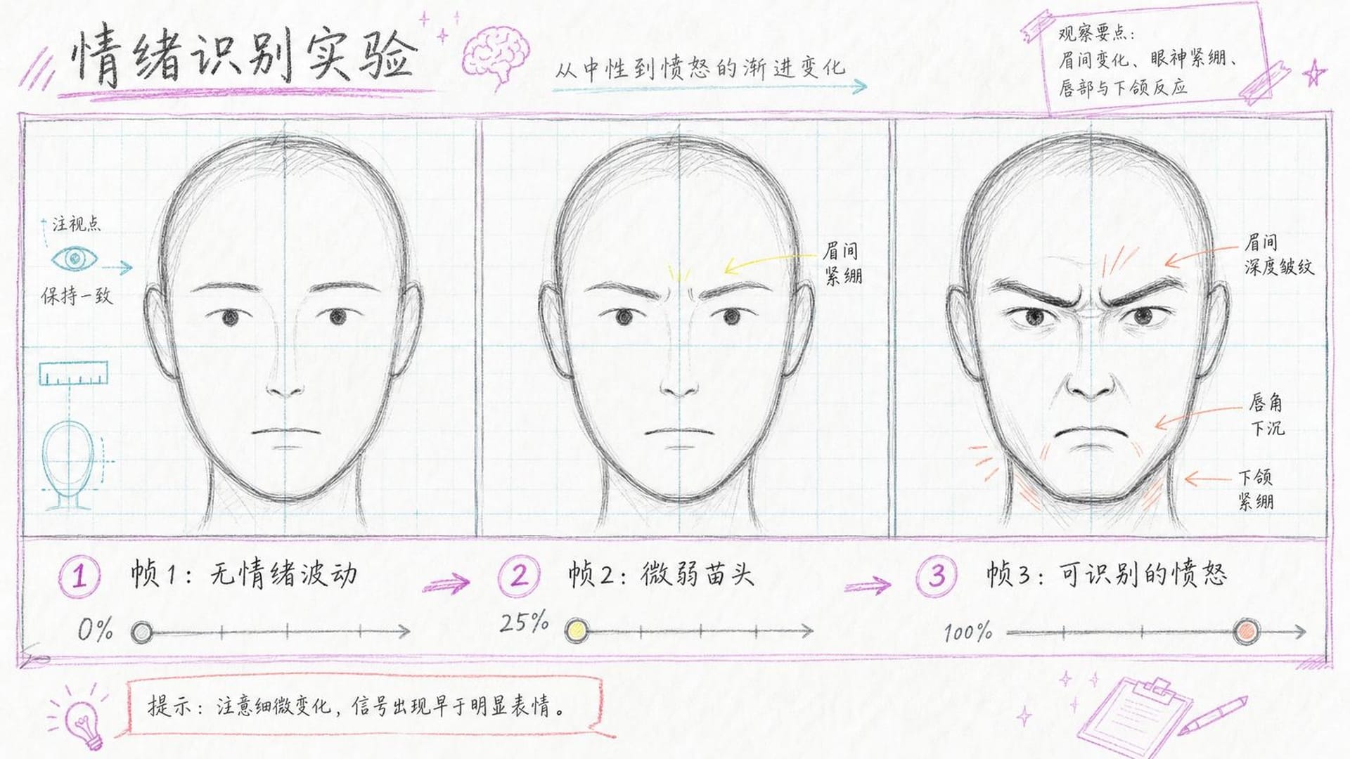 面部表情渐变实验