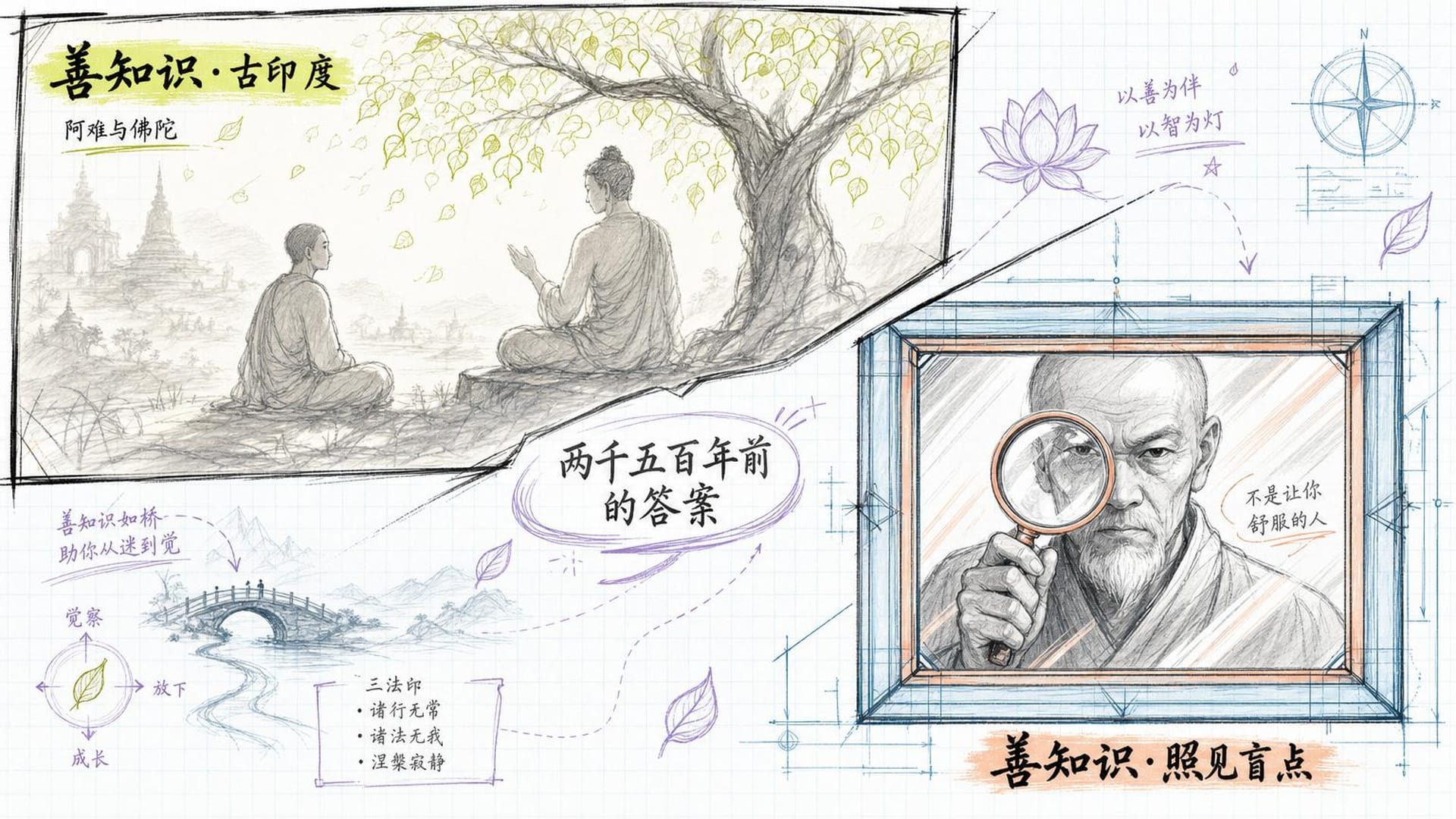佛陀与阿难的对话，善知识的定义