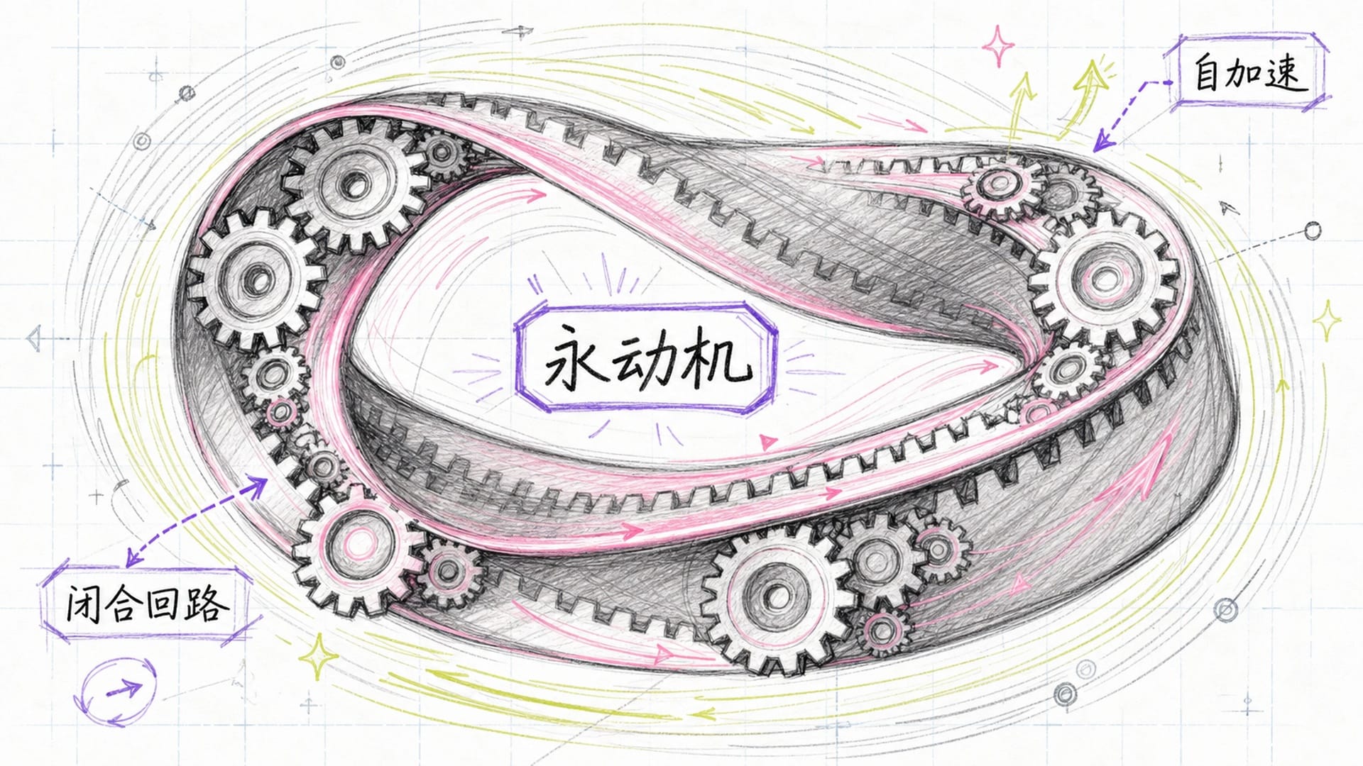 闭合的自加速回路