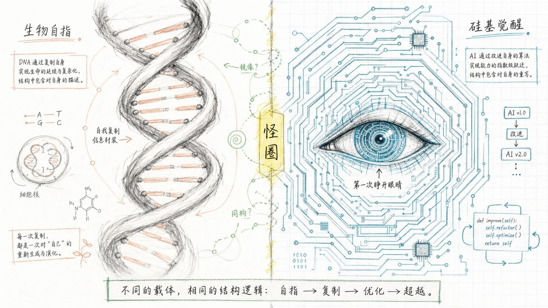 硅基世界的自指觉醒