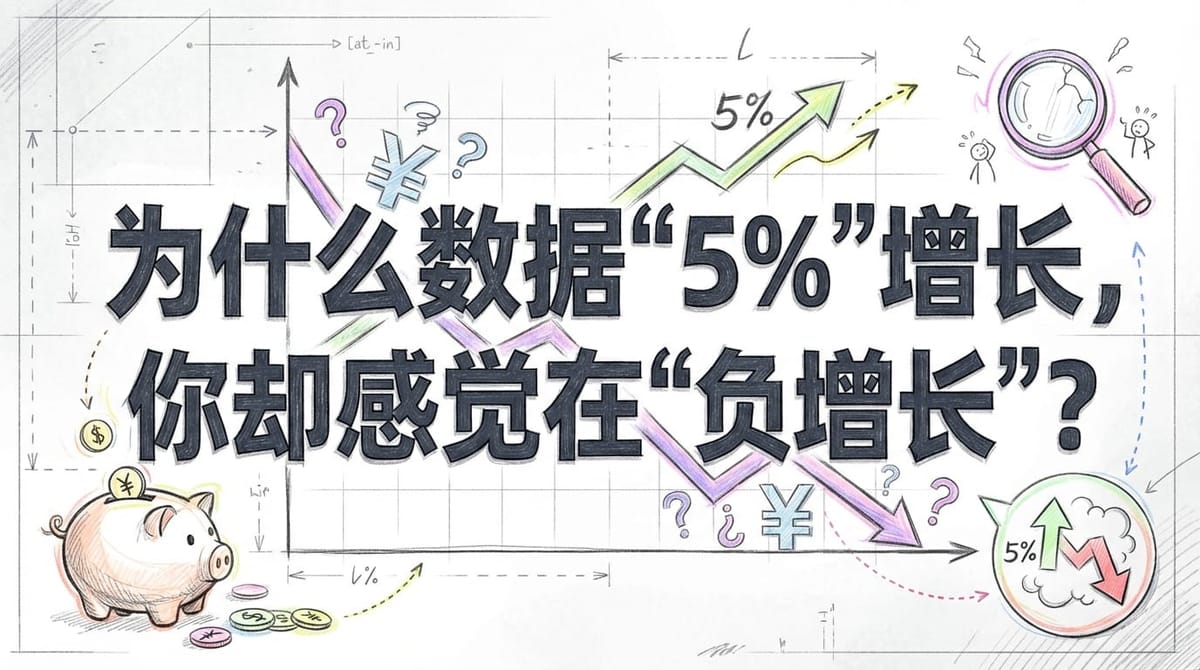 GDP增长5%而你却感觉“负增长”？揭秘“逆向货币幻觉”与中国经济新常态