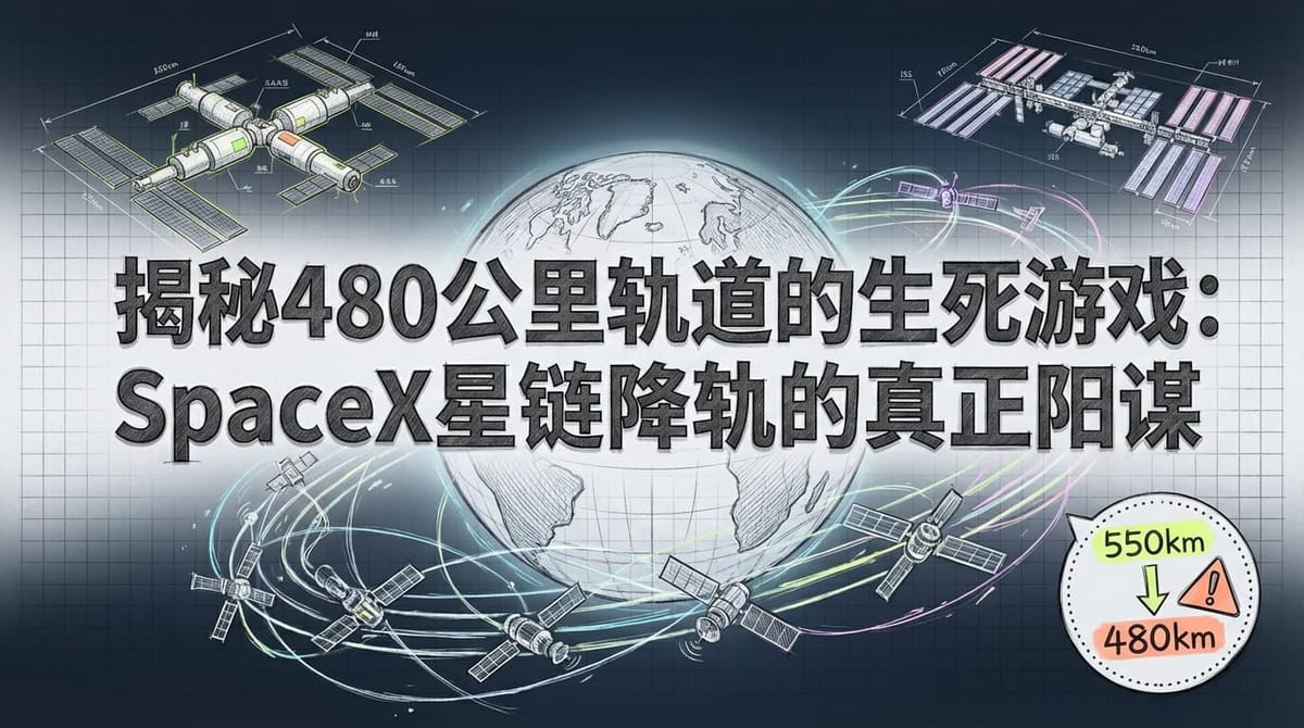 SpaceX星链降轨：480公里轨道的生死游戏与地缘政治阳谋