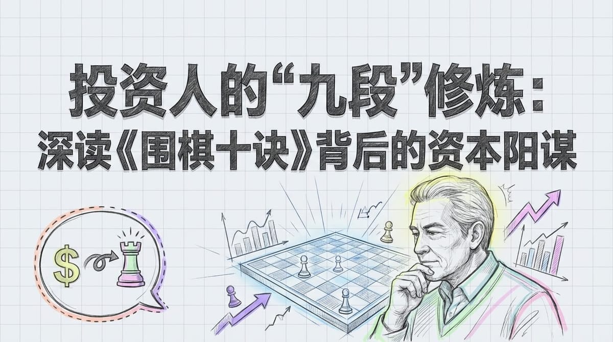 投资界的“围棋十诀”：穿越千年的智慧，玩转资本博弈