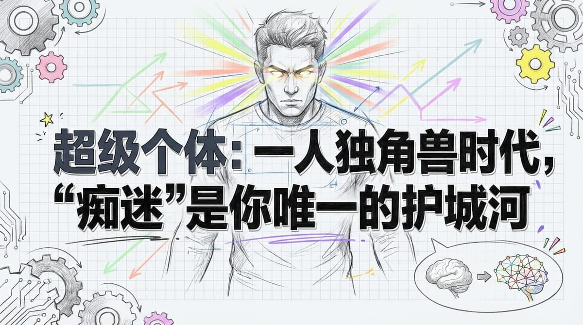 超级个体：在“一人独角兽”时代，如何用“痴迷”筑造你的数字护城河？