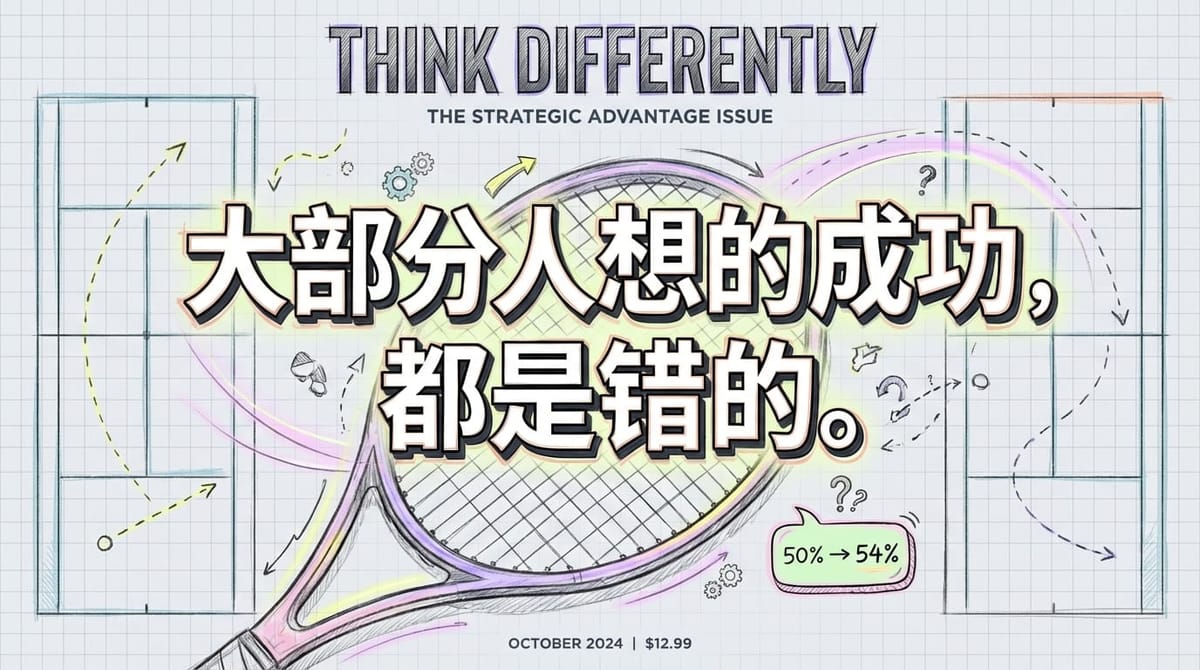 费德勒54%法则：你以为的成功，可能都是错的？