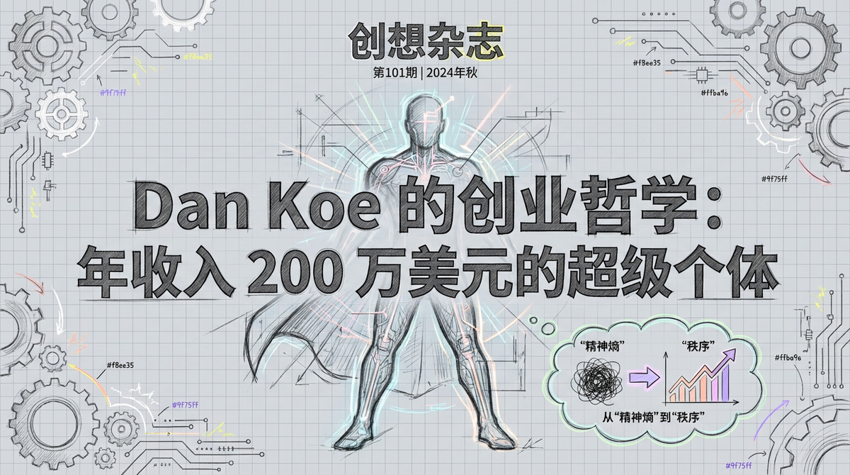 Dan Koe的创业哲学：从混乱到秩序，打造年入200万美元的超级个体操作系统